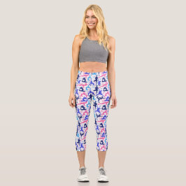 Leggings Capri Leyendas Capri de Poses de Yoga