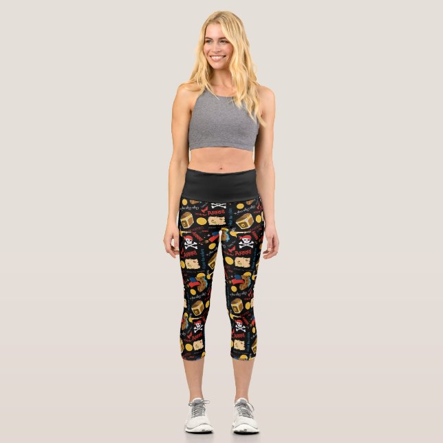 Leggings Capri Leyendas capri del tesoro pirata (Anverso)