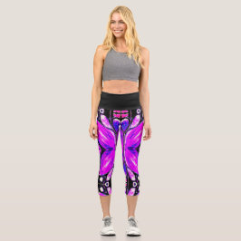Leggings Capri Leyendas Capri inspiradas en la mariposa