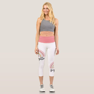 Leggings Capri Leyendas con diseño de arcoiris