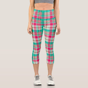Leggings Capri Leyendas de bonito Pastel Plaid Capri