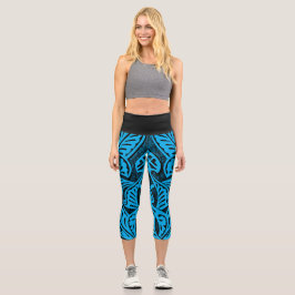 Leggings Capri Leyendas de Capri volátiles geométricas