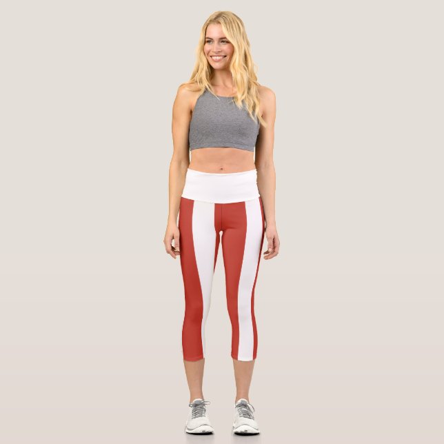 Leggings Capri Leyendas de franjas (Anverso)