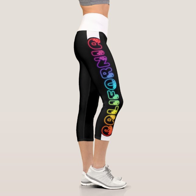 Leggings Capri Leyendas de la bandera de la República Patriótica  (Derecha)