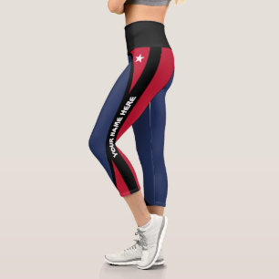Leggings Capri Leyendas de la bandera de Texas