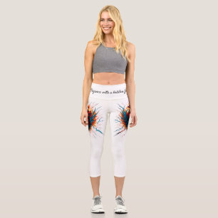 Leggings Capri Leyendas de pasión electrificadas - "Elegancia con