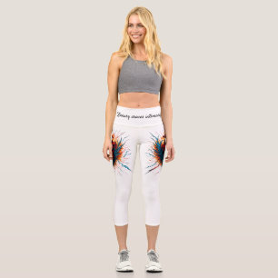Leggings Capri Leyendas de ritmo cardíaco feroz - Estado de amor 