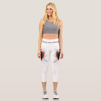 Leggings Capri Leyendas de ritmo cardíaco feroz - Estado de amor 