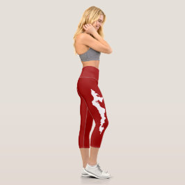 Leggings Capri Leyendas de yoga capri de Isla de los Pescadores -