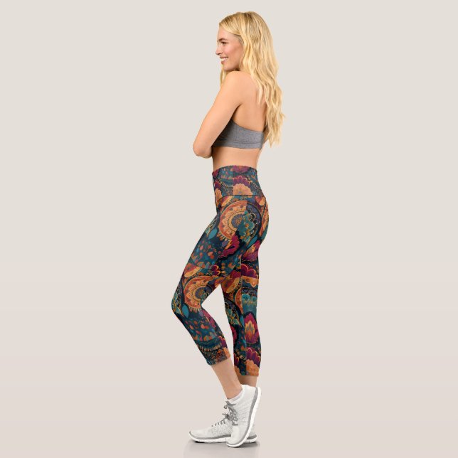 Leggings Capri Leyendas de yoga - Elegante ropa de fitness para m (Izquierda)