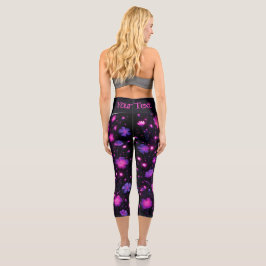 Leggings Capri Leyendas del Personalizado de la floración radiant