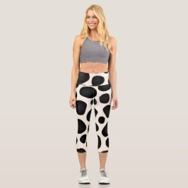 Leggings Capri Leyendas deportivas de patrón piel de vaca