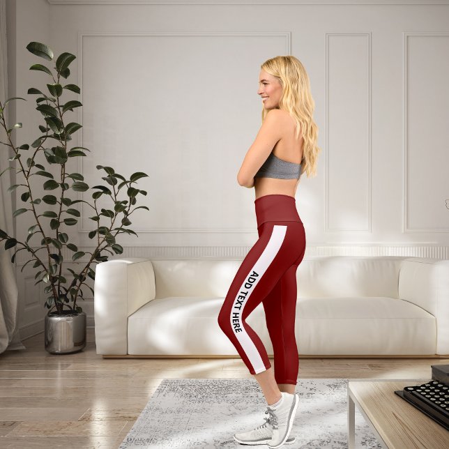 Leggings Capri Leyendas personalizadas hechas por Personalizados: (Personalized Custom Made Leggings– Create Your Own Capri Leggings)