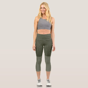 Leggings Capri Leyendas verdes Capri de dos tonos moscas - Person