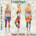 Leggings Capri LEYES DE ESTILO CAPRI - Colores del arcoiris #1<br><div class="desc">Para los que prefieran los colores llamativos, este diseño ofrece todos los colores del arcoiris, y quizás algunos otros. Disponible en cinco tamaños para mujeres (XS, S, M, L, XL). Consulte la descripción "Acerca de este producto" a continuación para obtener información general sobre el tamaño y el producto. La imagen...</div>