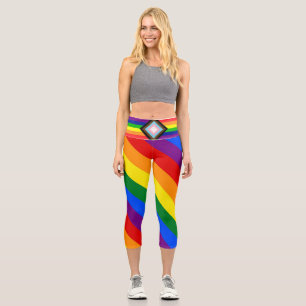 Leggings Capri LGBTQ+ Capri Leggi de Orgullo de Progreso Unisex