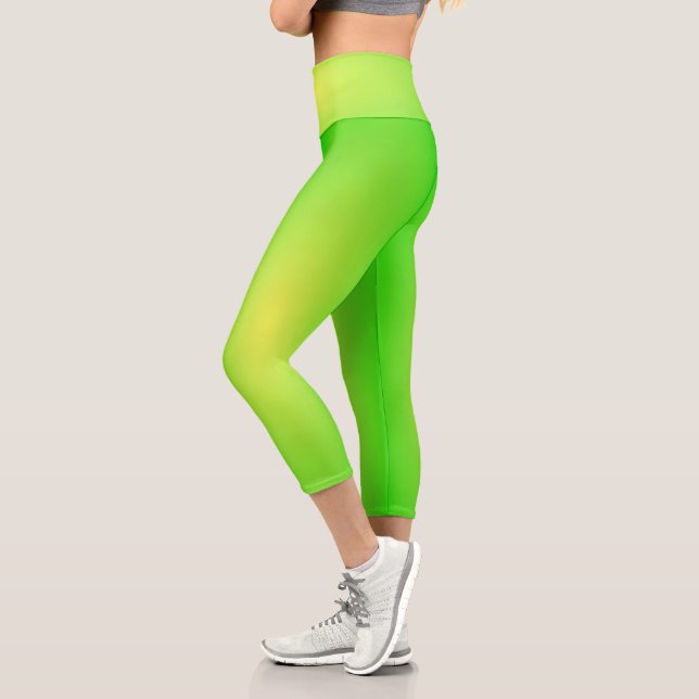 Leggings Capri Lime (Izquierda)
