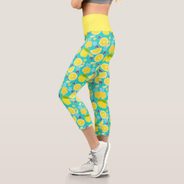 Leggings Capri Limón de verano moderno