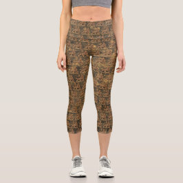 Leggings Capri Lion of Judah - Empire of Ethiopia - Africa Power