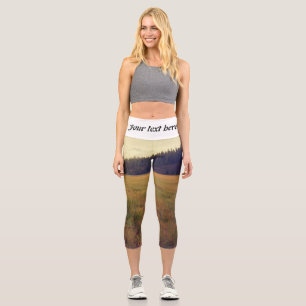 Leggings Capri liso y bosque
