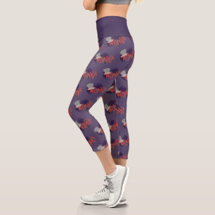 Leggings Capri Logo de la espiral de Wonka