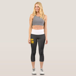 Leggings Capri Logo de Parodia Detener Guerras