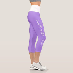 LEGGINGS CAPRI LOGO DE TEXTO PERSONALIZADO