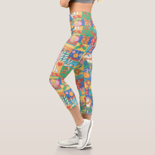 Leggings Capri LOONEY TUNES™   Patrón de Navidades de vacaciones 