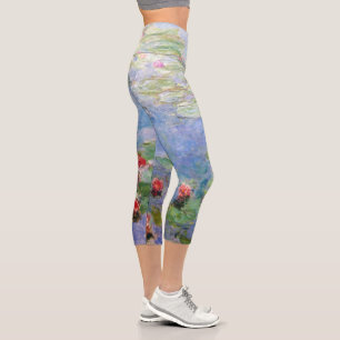 Leggings Capri Los lirios de agua de Claude Monet