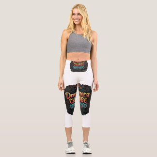Leggings Capri "Los soñadores cambian mundos".