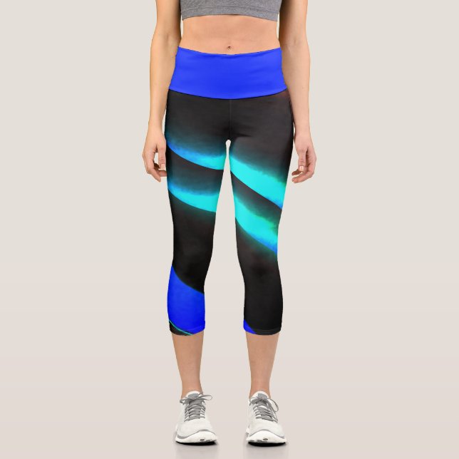 Leggings Capri Luces boreales activas (Anverso)