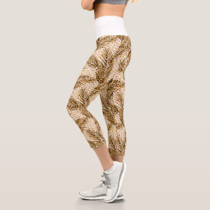 Leggings Capri Lugares silvestres y hojas de palma