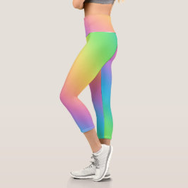 Leggings Capri Luminosas piernas de Rainbow Capri