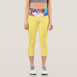 Leggings Capri Lunares amarillos RUPYDETEQUILA