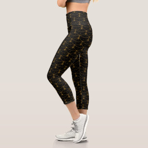 Leggings Capri Lunas y estrellas de alta legión capri
