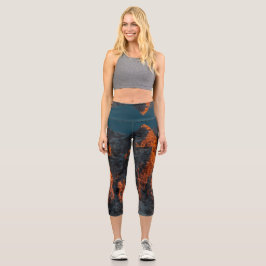 Leggings Capri Luz solar en majestuosas montañas