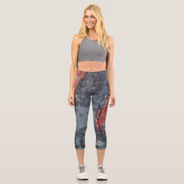 Leggings Capri Luz solar sobre montañas nevadas