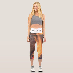 Leggings Capri Madera en llamas