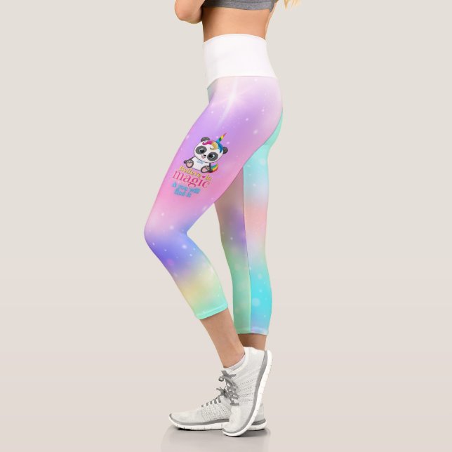 Leggings Capri Magical Unicornio Panda. Ropa de activación de la  (Izquierda)