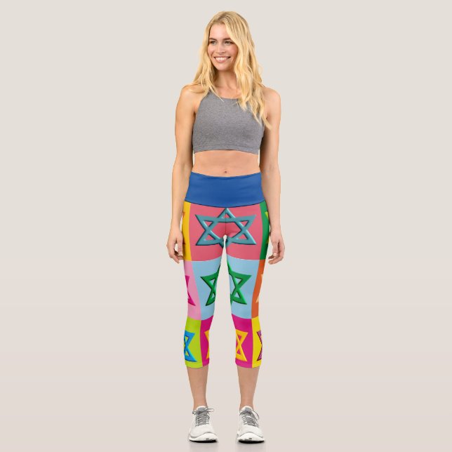 Leggings Capri Maguen David Pop ARt (Anverso)