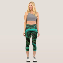 Leggings Capri Malaquita fractal1