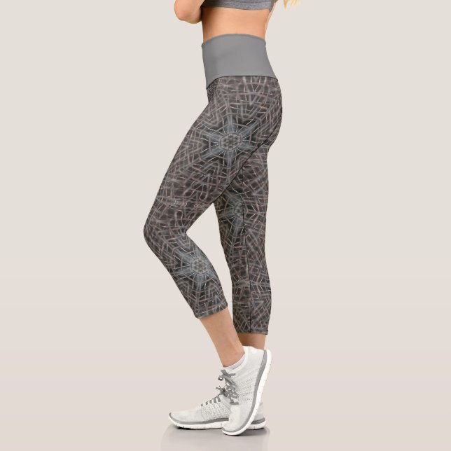 Leggings Capri Malla Metalizado metálica (Izquierda)