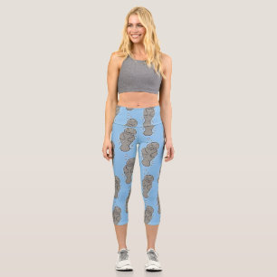 Leggings Capri Manatí de bebé con ilustracion de burbujas
