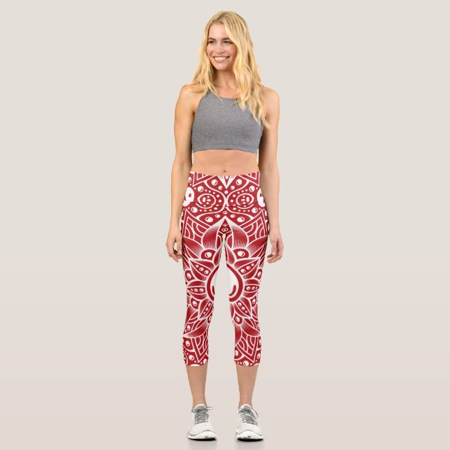Leggings Capri Mandala de lujo 15 (Anverso)