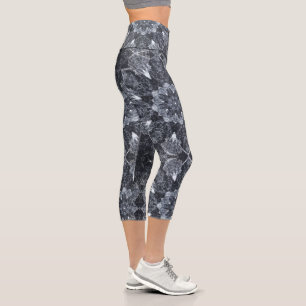 Leggings Capri Mandala de Meditación y Yoga, Arte de Bienestar /