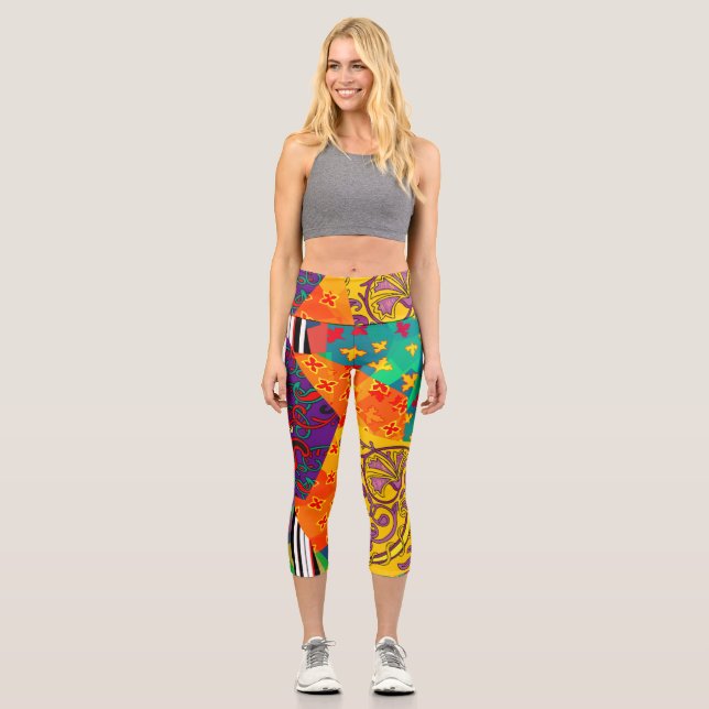Leggings Capri Mandala festiva india turca (Anverso)