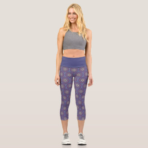Leggings Capri Mándala Púrpura