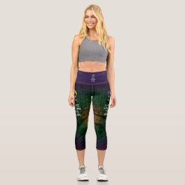 LEGGINGS CAPRI MANTENER CALMA Y LAISSEZ LES BONS TEMPS ROULER