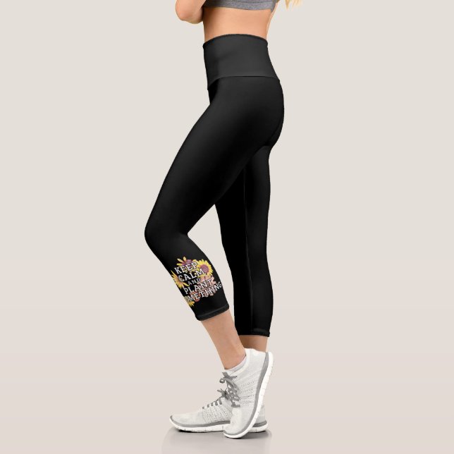 Leggings Capri Mantener la calma y plantar algo - Jardinero (Izquierda)