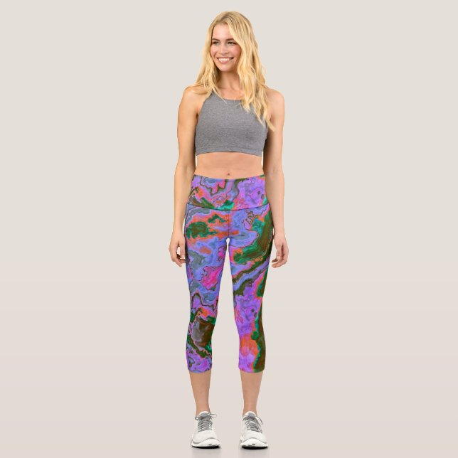 Leggings Capri Marble agrio (Anverso)